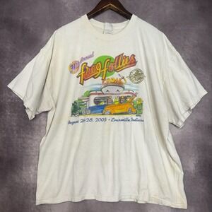 Vintage Frog Follies Shirt Men's 2XL White 2005 Car Show Hot Rod High Octane